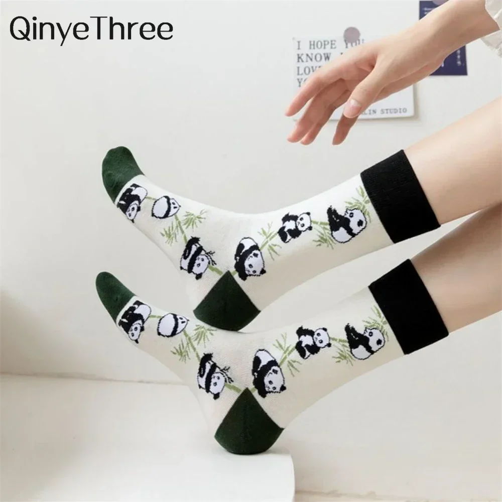 Panda socks for women, fashion, cartoon, skateboard, hipster, streetwear, dance, sport, happy, new, free download