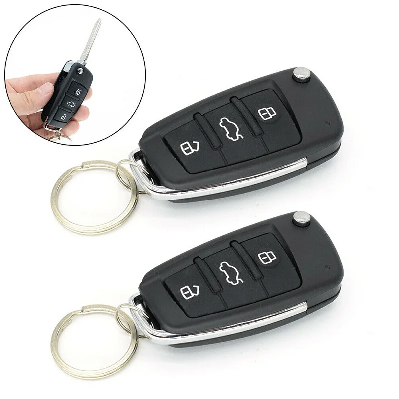 Universal 12V Car 3-button Remote Control Lock Kit Keyless Entry Car Alarm System Central Locking With Auto Remote Central Kit thumbnail 5