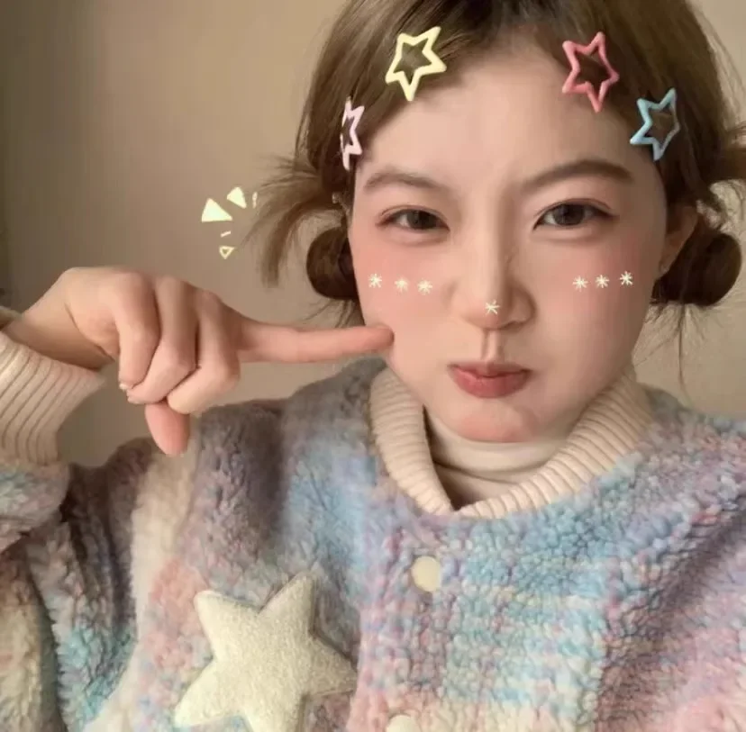 10/50pcs Colorful Kawaii Star Barrettes Y2K Sweet Girls BB Solid Star Hairclips Metal Snap Clip Headdress Hair Jewelry Gifts thumbnail 4