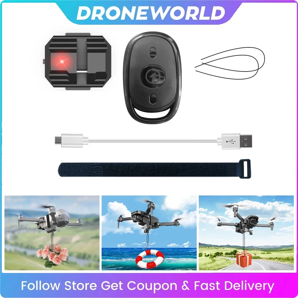 Universal Airdrop System For DJI Mini 5 4 3 Pro/Mavic 3/Mini 2/AIR 3S/2S/Mavic 2/SJRC F11S/Fimi X8 SE Drone Gift Thrower