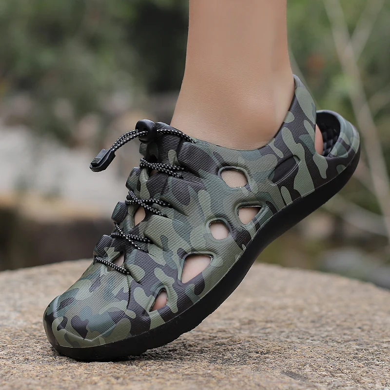 Men Sandals Brand Clogs Casual Shoes EVA Lightweight Sandles Man Colorful Shoes for Summer Beach Zapatillas Hombre thumbnail 2