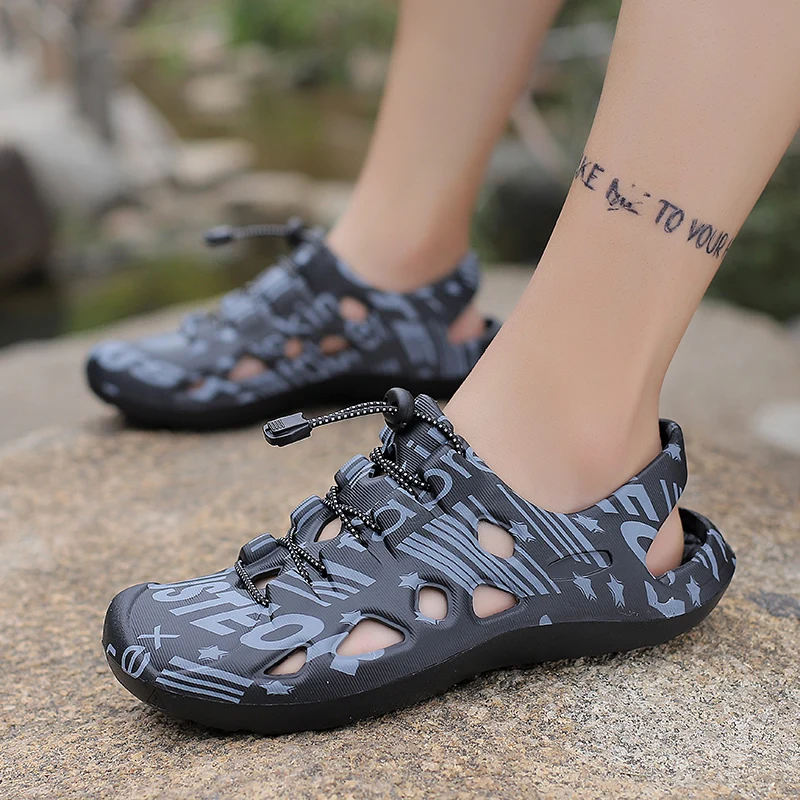 Men Sandals Brand Clogs Casual Shoes EVA Lightweight Sandles Man Colorful Shoes for Summer Beach Zapatillas Hombre thumbnail 3