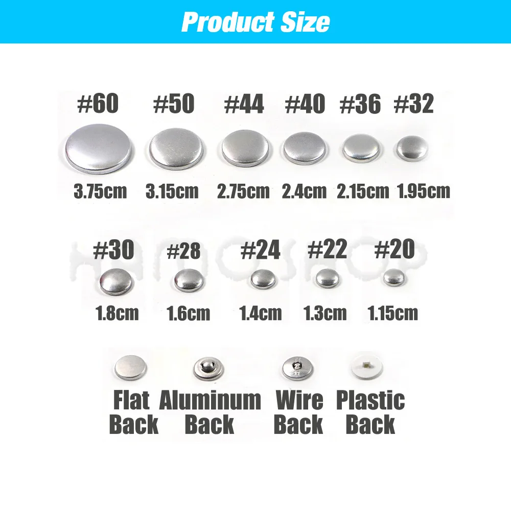 20L-60L Fabric Covered Button Mold Press Die Convenient Mould Tool Assembly For Round Bread Shape Button Fabric Accessories DIY thumbnail 5