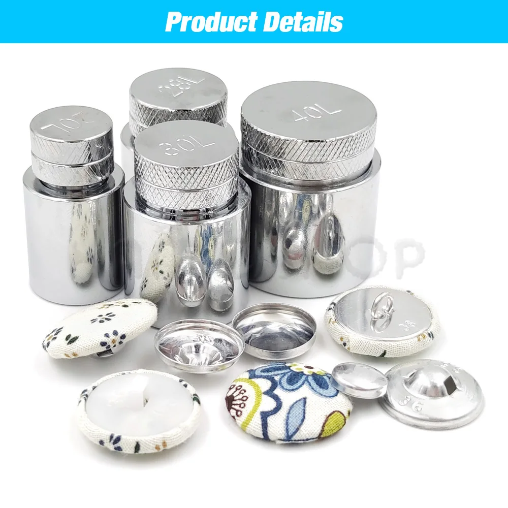 20L-60L Fabric Covered Button Mold Press Die Convenient Mould Tool Assembly For Round Bread Shape Button Fabric Accessories DIY thumbnail 2
