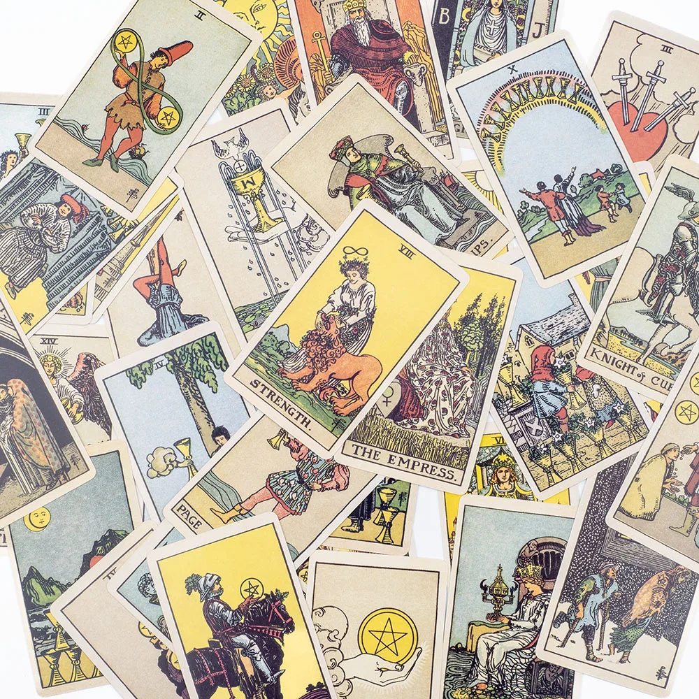 The Classic Tarot Cards Deck 78Pcs For Easy Beginners Fate Fortune Telling Party Tabletop Board Game Toy thumbnail 3