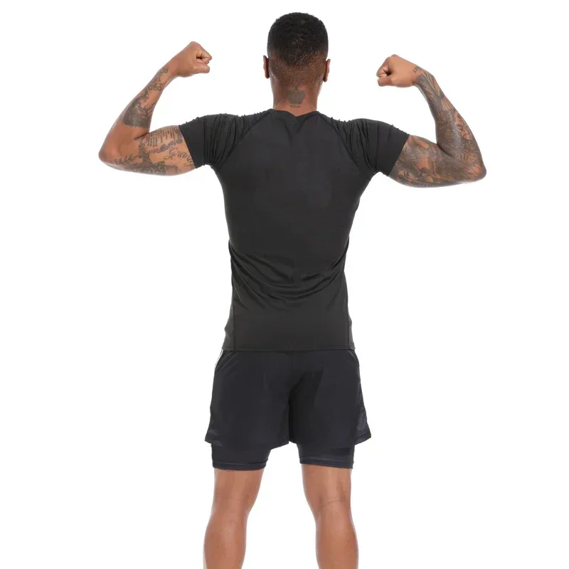 Anime Hunter x Hunter GYM Compression Tshirts Running Fitness Tight Sportswear Short Sleeve Summer Breathable Sport Spider Top thumbnail 5