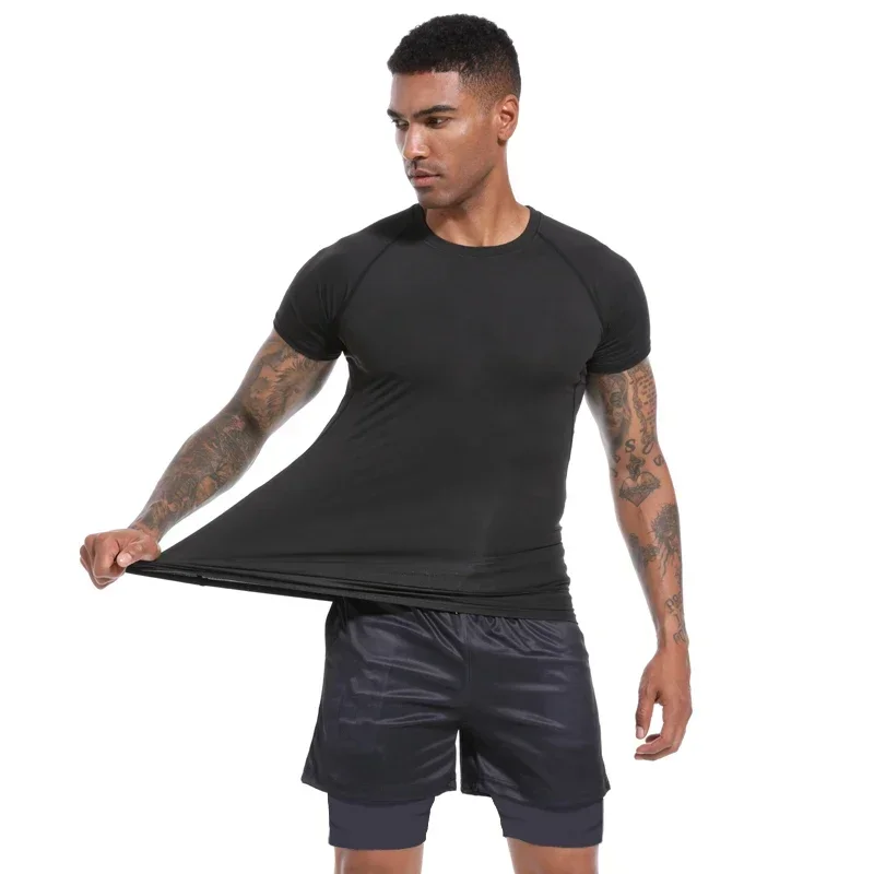 Anime Hunter x Hunter GYM Compression Tshirts Running Fitness Tight Sportswear Short Sleeve Summer Breathable Sport Spider Top thumbnail 4