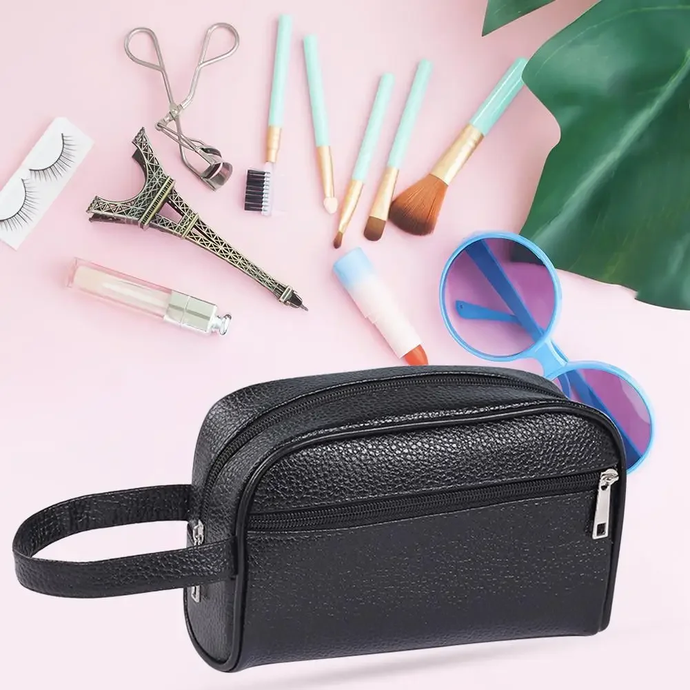 Men Wallets Retro PU Leather Business Handbags Clutch Fashion Woman Coametics Bag Credit Card Holder Mobile Phone Wristlet Bag thumbnail 5