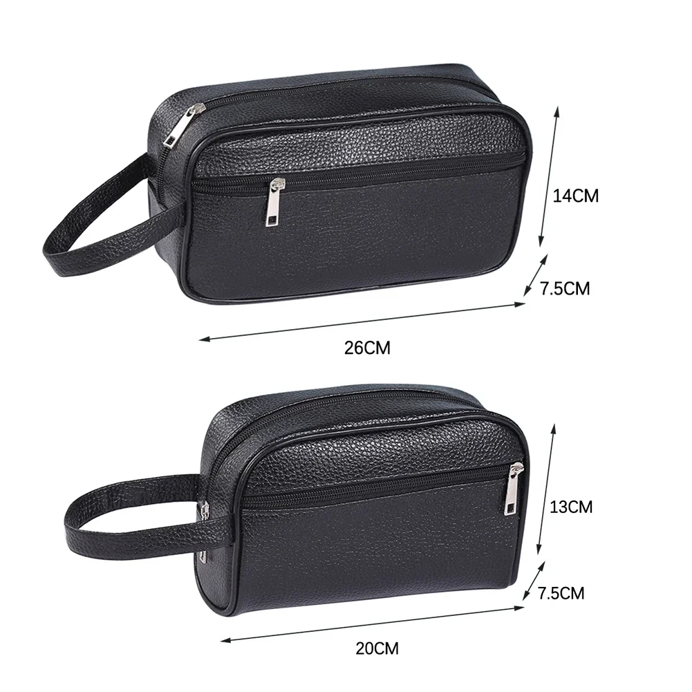 Men Wallets Retro PU Leather Business Handbags Clutch Fashion Woman Coametics Bag Credit Card Holder Mobile Phone Wristlet Bag thumbnail 6