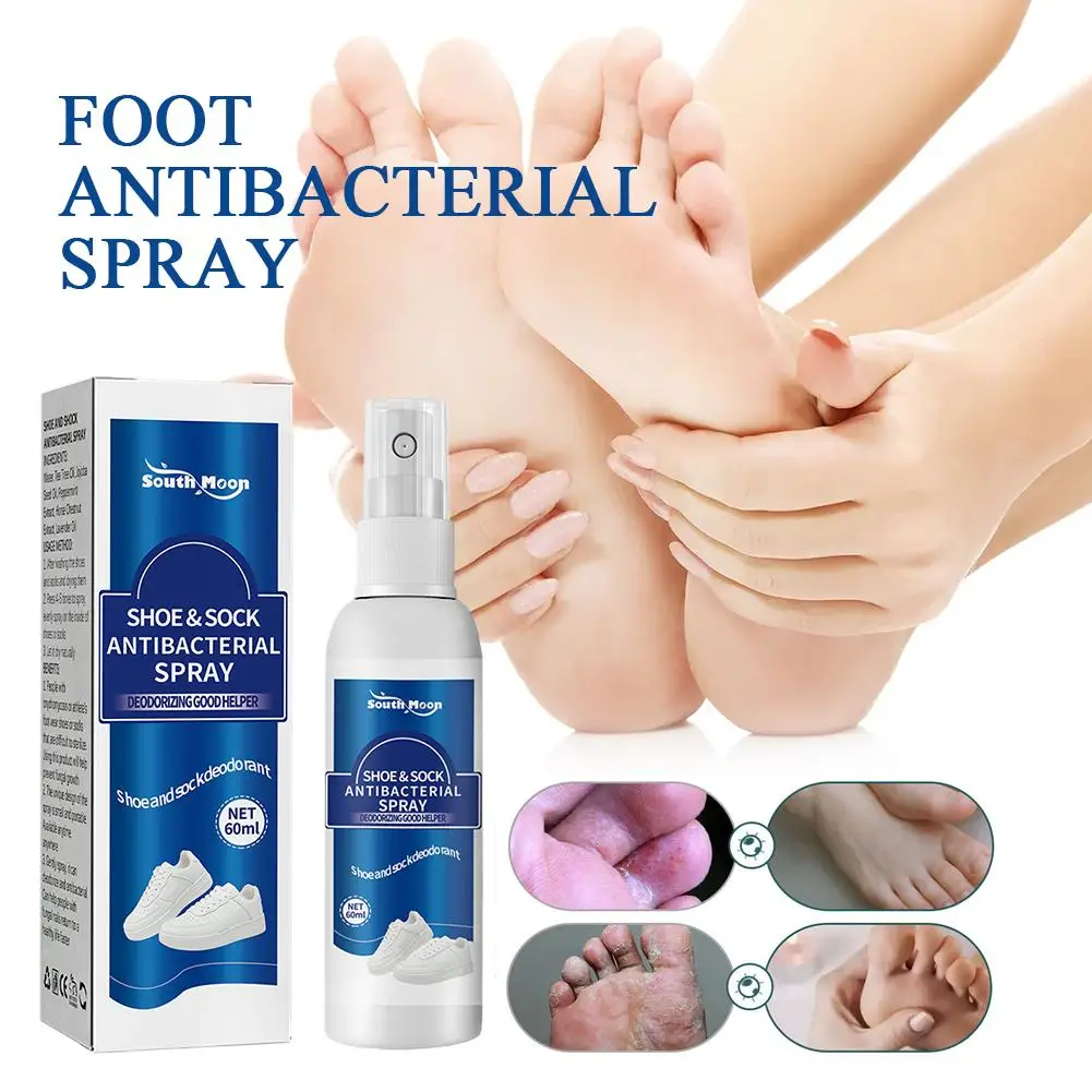 60ml Antibacterial Spray for Shoe Foot Odor Shoes Stink Freshener Socks Odor Remover Spray Refresh Antiperspirant Health Care thumbnail 2