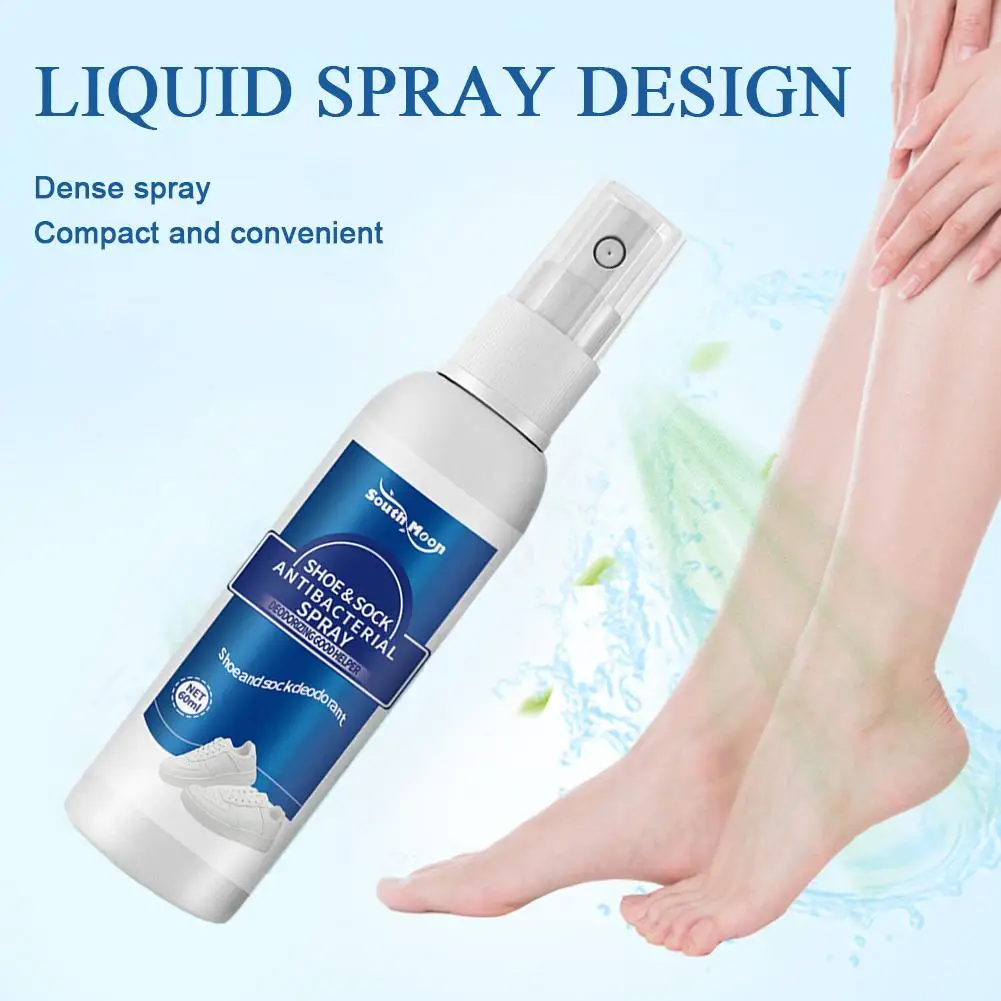 60ml Antibacterial Spray for Shoe Foot Odor Shoes Stink Freshener Socks Odor Remover Spray Refresh Antiperspirant Health Care thumbnail 3