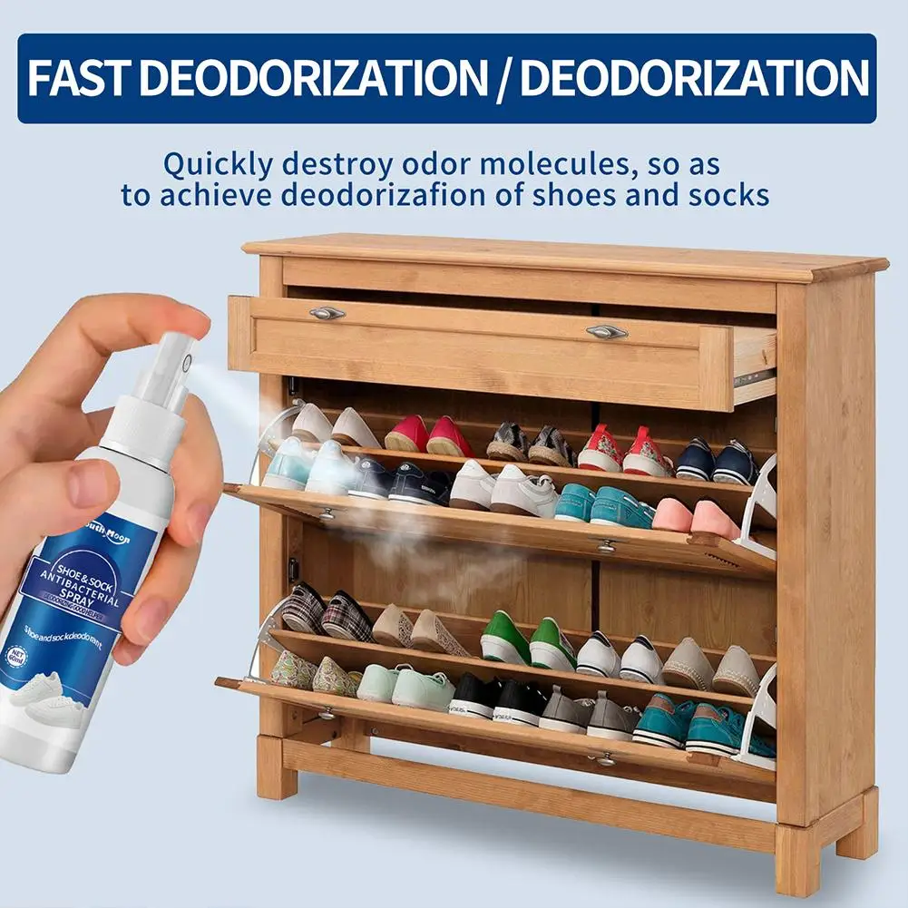 60ml Antibacterial Spray for Shoe Foot Odor Shoes Stink Freshener Socks Odor Remover Spray Refresh Antiperspirant Health Care thumbnail 5