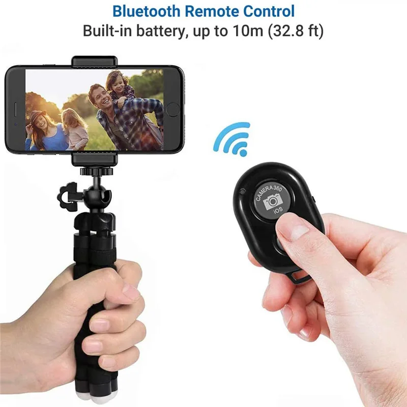 Mini Universal Photography Octopus Tripod Monopod Phone Mini Camera Phone Webcam Holder Clip Smartphone Monopod Tripe Stand thumbnail 4