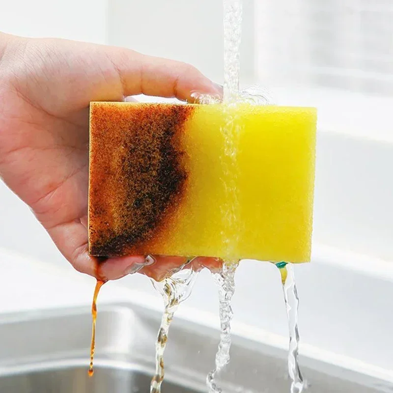 Highly Absorbent Cleaning Sponges Dish washing Magic Clean Pot Rust Stain Sponge Brush Kitchen Grease Cleaner Household Tools thumbnail 5