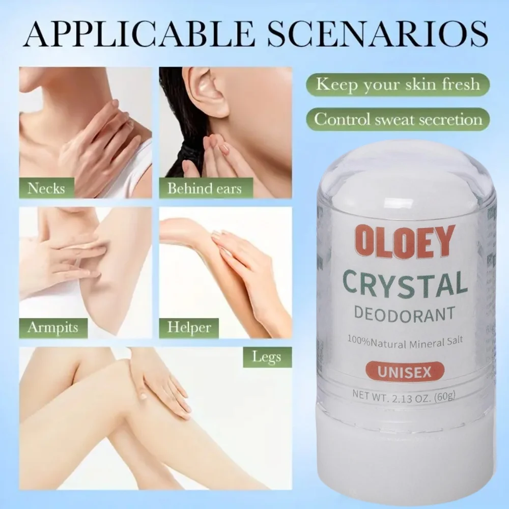 120g/60g Body Odor Remover Antiperspirant Stick New Alum Stick Deodorant Stick Alum Crystal Deodorant Remove Underarm Women Man thumbnail 2