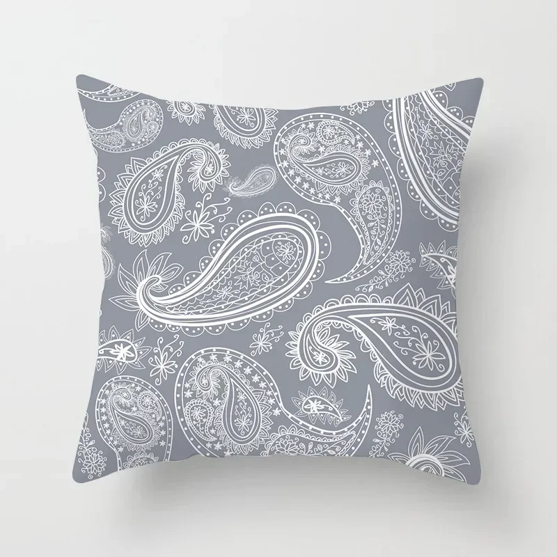 European Gray Pillowcase Geometric Pillow Cover Sofa Cushion Cover Garden Throw Pillows Hotel Outdoor Cushions car Chair 45X45cm thumbnail 4