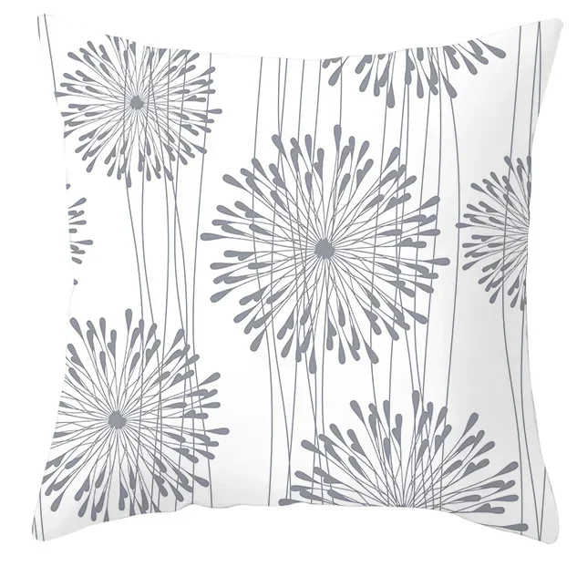 European Gray Pillowcase Geometric Pillow Cover Sofa Cushion Cover Garden Throw Pillows Hotel Outdoor Cushions car Chair 45X45cm thumbnail 5
