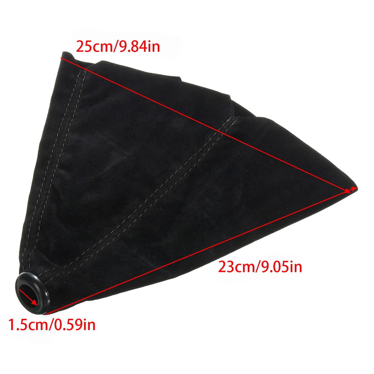 Car Gear Shift Collars Covers Suede PU Leather Gear Stick Shift Shifter Knob Cover Boot Gaiter Red/Black/Yellow/Blue thumbnail 2