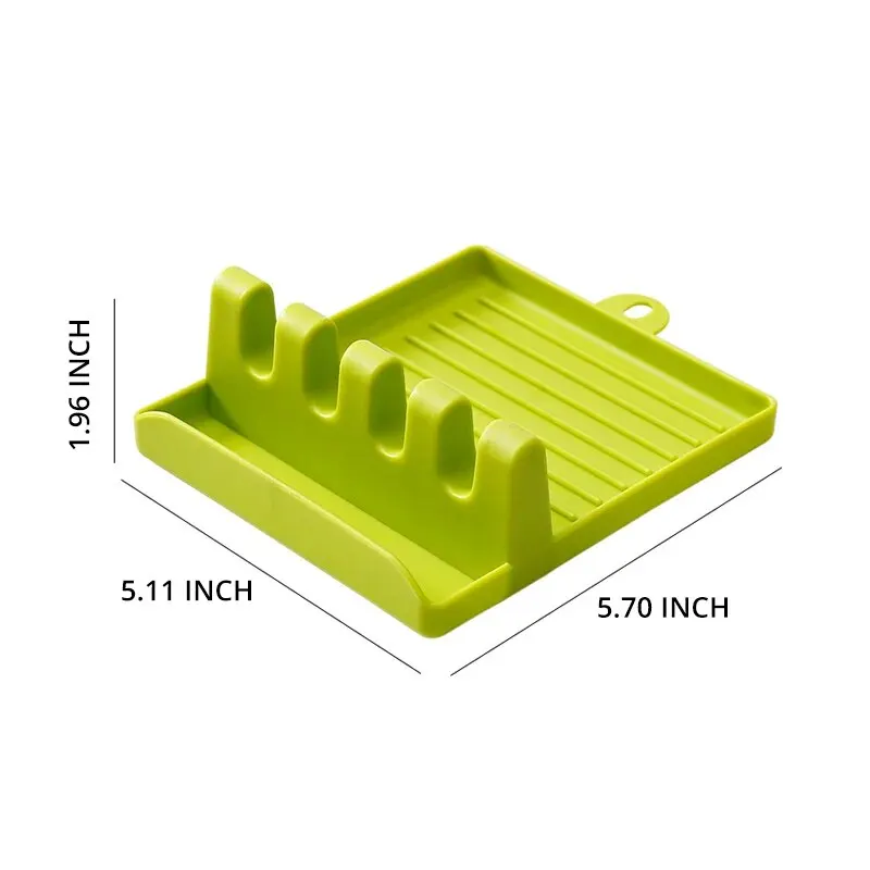 [Hot Sales] 1Pcspatula Rack Pot Lid Rack Shelves Counter Top Shovel Spoon Shelf Soup Spoon Pad Put Soup Spoon Chopsticks Holder thumbnail 5