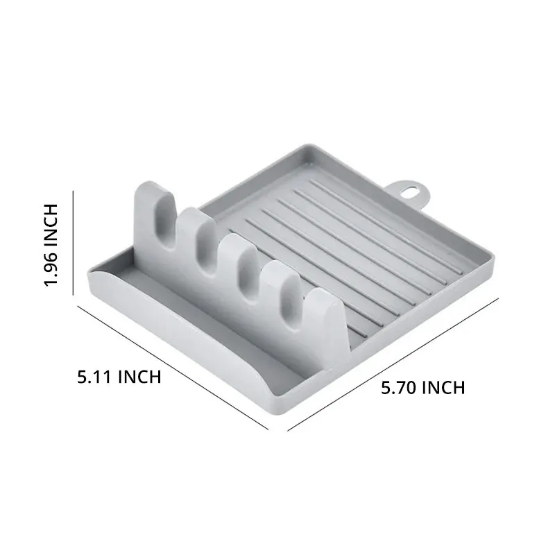 [Hot Sales] 1Pcspatula Rack Pot Lid Rack Shelves Counter Top Shovel Spoon Shelf Soup Spoon Pad Put Soup Spoon Chopsticks Holder thumbnail 6