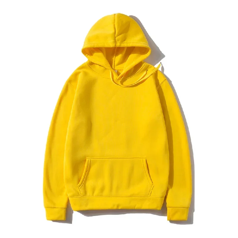 Men's and Women's Solid Color Pocket Hoodies Sports Fitness Sweatshirts Fashionable Casual Pullovers Multi Color thumbnail 3