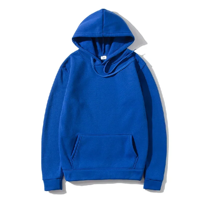 Men's and Women's Solid Color Pocket Hoodies Sports Fitness Sweatshirts Fashionable Casual Pullovers Multi Color thumbnail 4