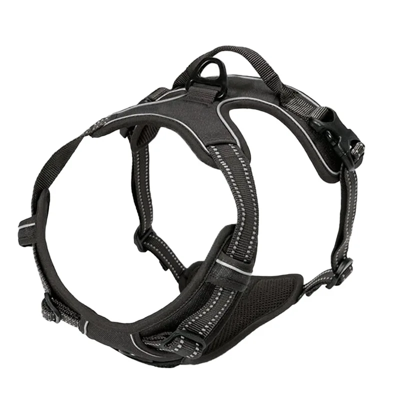 Adjustable Nylon Dog Harness Vest Reflective Soft Breathable No Pull Dog Harness Pet Harness Leash For Small Medium Large Dogs thumbnail 2