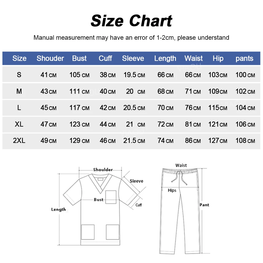Medical Uniform Scrub Hospital Working Scrubs Set Wholesale Nursing Scrub Uniforms Women Healthcare Pharmacy Clinic Work Clothes thumbnail 3