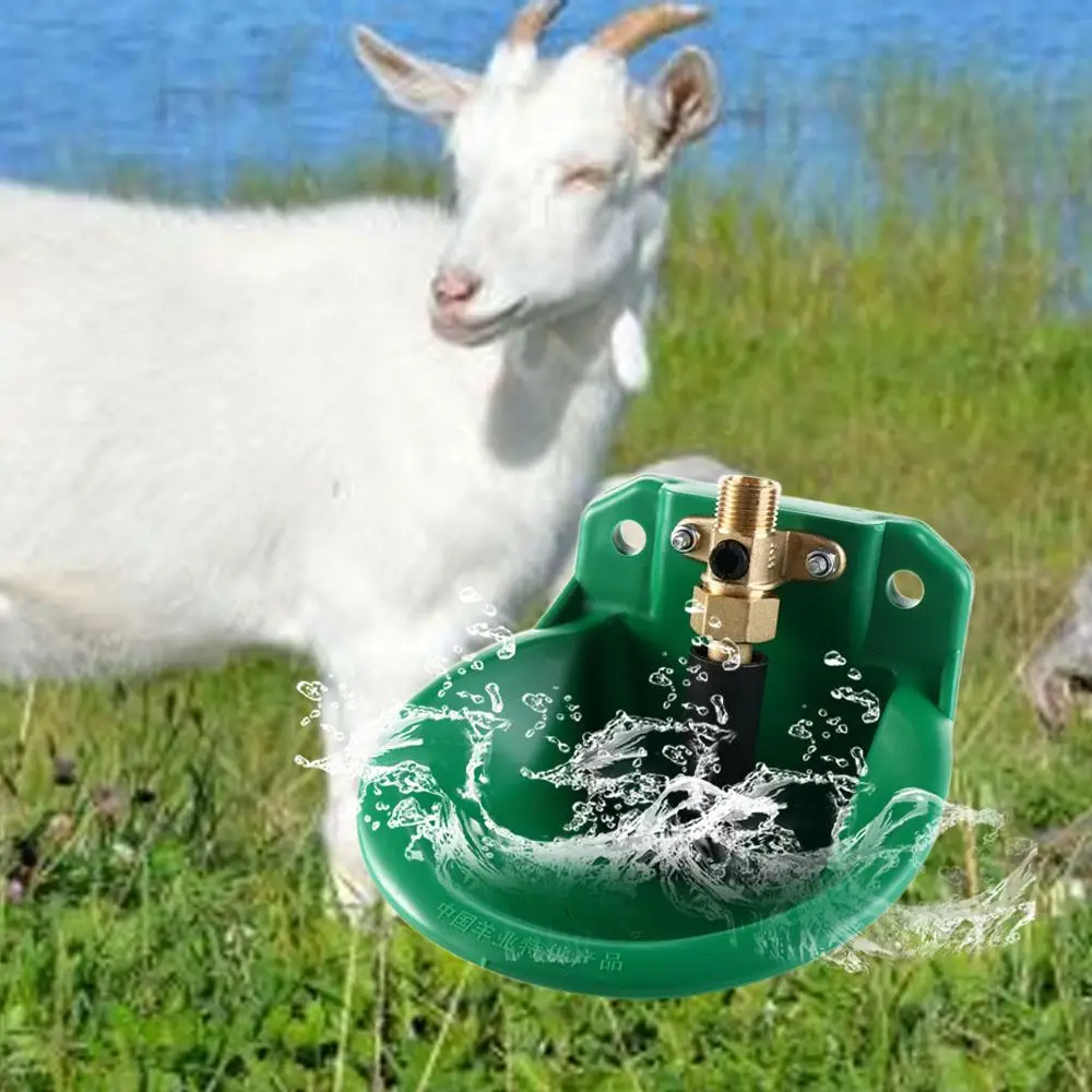 Automatic Water Bowl Liquid Drinker Sheep Cow Cattle Pig Goat Horse Farm Animal Feeder Drinking Tool Replace Cattle Copper Valve thumbnail 2
