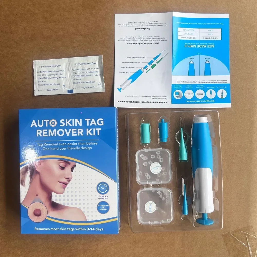 2 In1 Painless Auto Skin Tag Mole Wart Removal Kit Cleaning Tools Face Skin Care Body Wart Dot Treatments Remover Beauty Health thumbnail 5