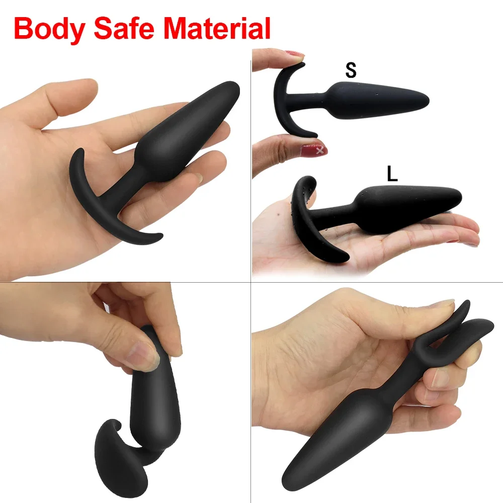 3 Different Size Anal Plug Soft Silicone Anal Butt Plug Stimulator Adults Sex Toys for Men/Women Prostate Massager Anal Trainer thumbnail 5