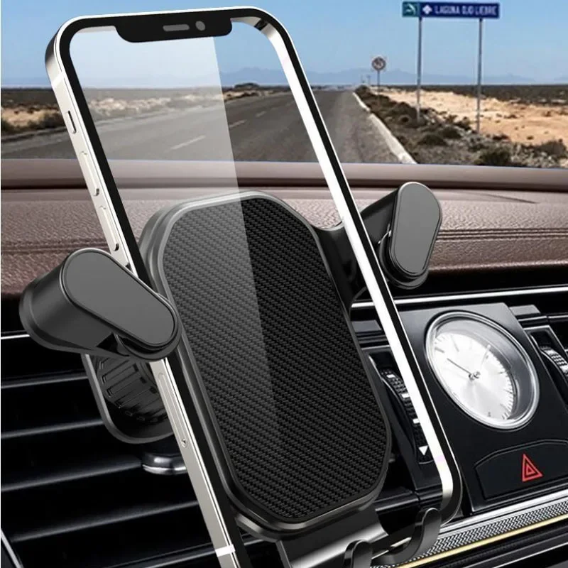 Universal Car Phone Holder with Ventilation Hook for 360 Degree Rotation Installation Anti Shake Supports All Phone Xiaomi thumbnail 4