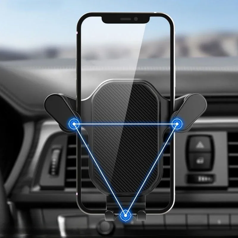 Universal Car Phone Holder with Ventilation Hook for 360 Degree Rotation Installation Anti Shake Supports All Phone Xiaomi thumbnail 3