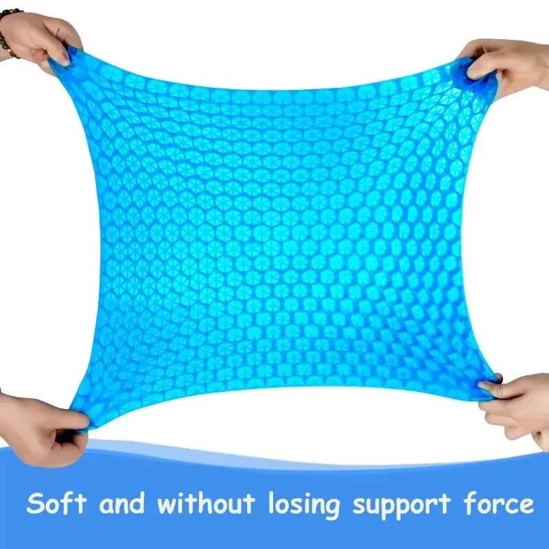Car Gel Cooling Seat Cushion 3D Honeycomb Cool and Breathable Cool Ice Silk Car Home Office Chair Cushion Car Accessories thumbnail 3