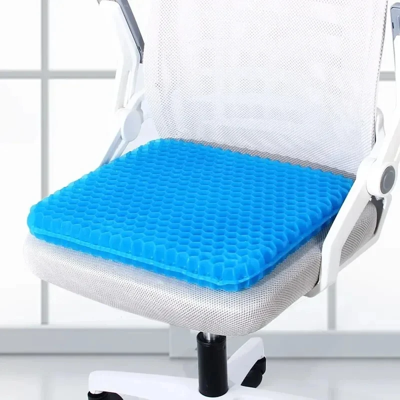 Car Gel Cooling Seat Cushion 3D Honeycomb Cool and Breathable Cool Ice Silk Car Home Office Chair Cushion Car Accessories thumbnail 4