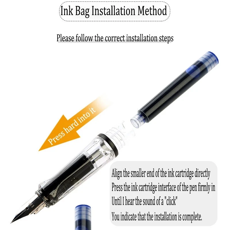 Fountain Pen Set Replaceable Ink Refill Calligraphy Multifunction Pens For Writing 0.38mm Office School Stationery Supplies thumbnail 3