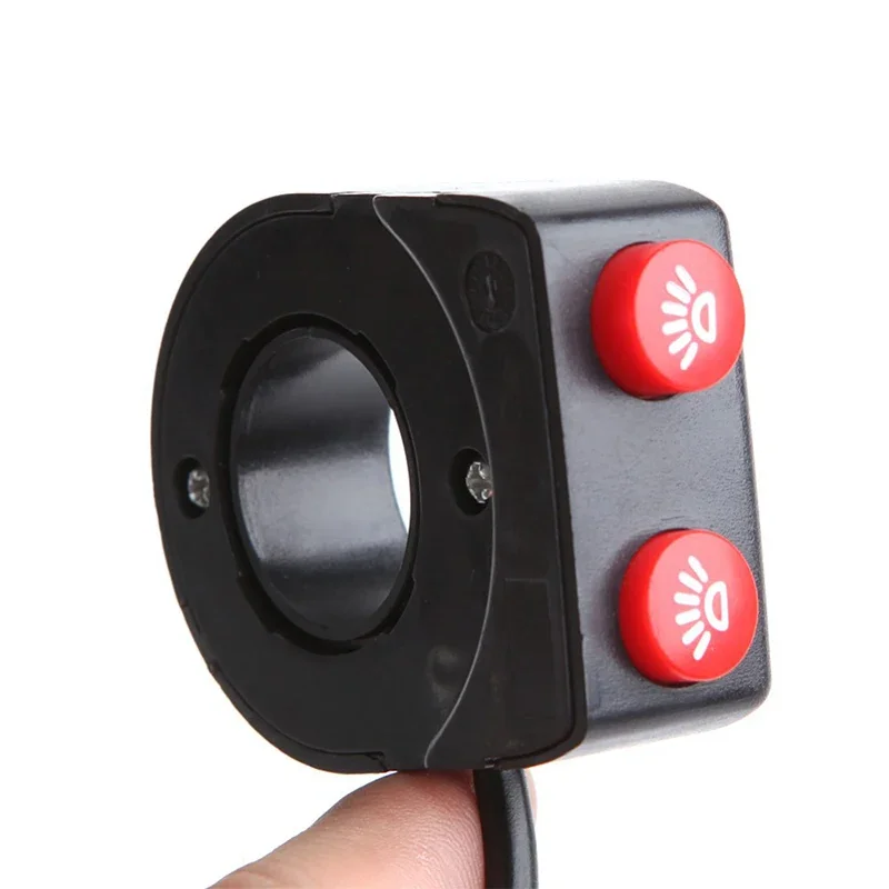 22mm Handlebar Horn and Headlight Combination Button Switch for Motorcycle ATV Scooter Electric Bicycle Universal Refit Parts thumbnail 4