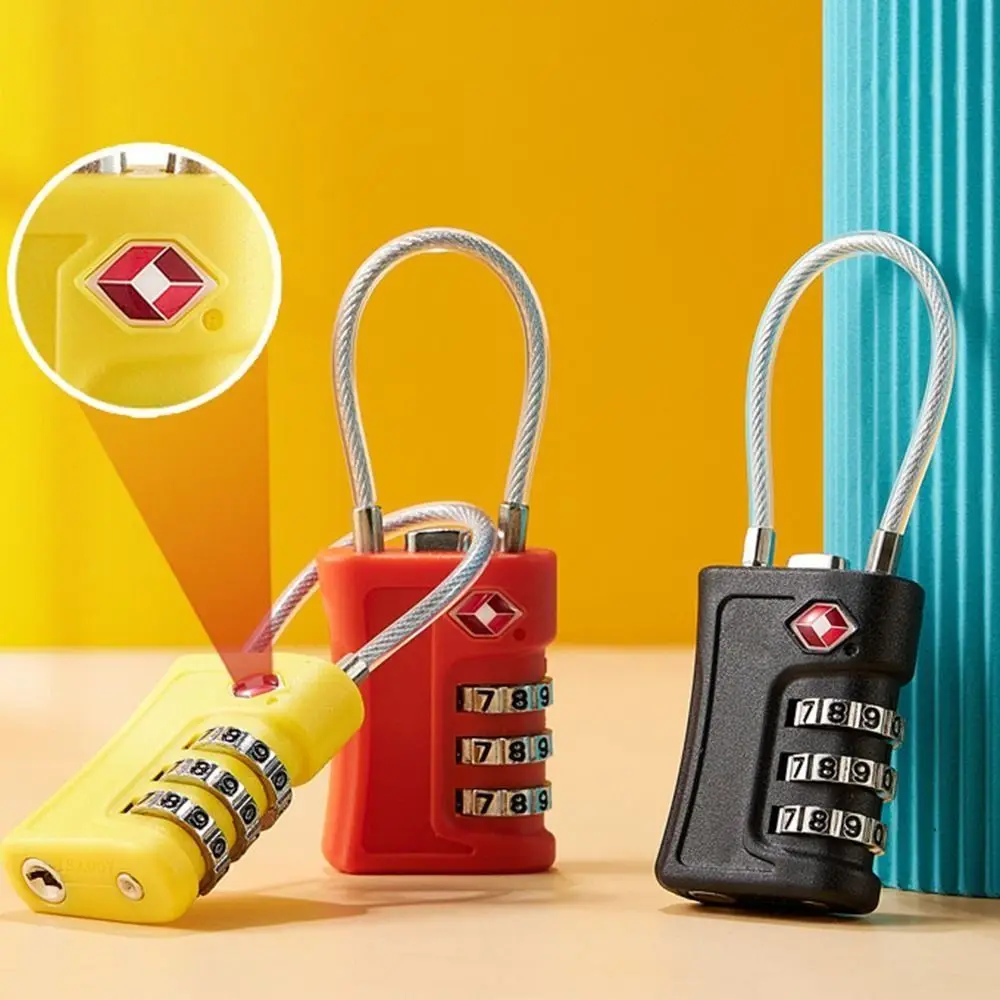 New TSA Customs Code Lock for Travel Luggage Password Changeable Lock Contrast Color Design Padlock thumbnail 2