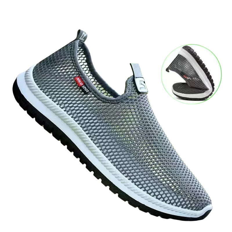 Men's breathable lightweight casual mesh sports shoes summer outdoor soft sole running shoes fashion walking shoes male sneakers thumbnail 6