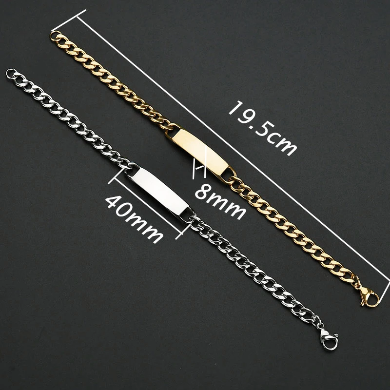 Letdiffery Personalized Eyes Photo Bracelets Stainless Steel Custom Laser Engrave Picture Name Date Men Women Kids Bracelet Gift thumbnail 4