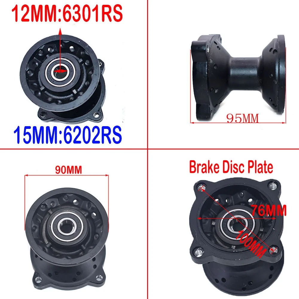 70/100-17 Inch Motorcycle Front Wheel 1.60-17 Steel Rim Circle Aluminum Hub 17" Dirt Tire For CRF KLX Kayo BSE Dirt Pit Bike thumbnail 4