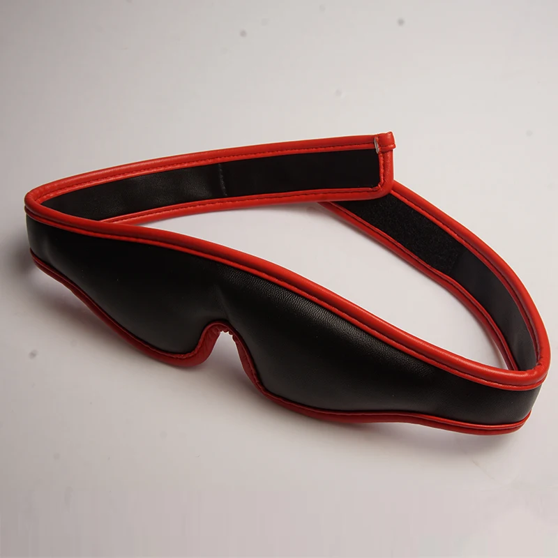 Leather Bondage Curved Blindfold,BDSM Soft Padded Cover Eye Mask,Sex Toys for Couples,Adult Games,Slave Eyemask,Restraints thumbnail 5