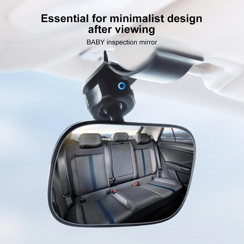 Car Rearview Mirror Wide View Safety Mirror For Windshield Infant Car Seats Clear Reflection 360-Degree Rotatable Adjustable thumbnail 3