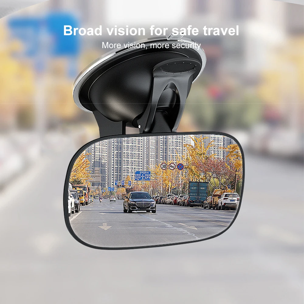 Car Rearview Mirror Wide View Safety Mirror For Windshield Infant Car Seats Clear Reflection 360-Degree Rotatable Adjustable thumbnail 6