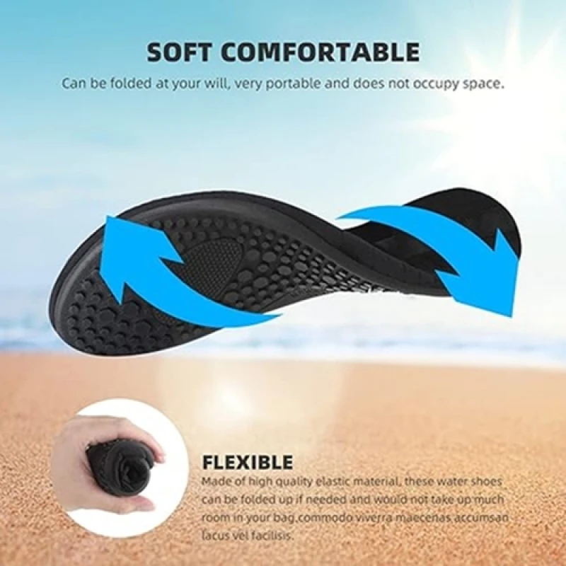 1Pair Wading Shoes Quick-drying Beach Barefoot Shoes Men Women Anti-slip Swimming Slippers Seaside Sports Sneakers Diving Socks thumbnail 3