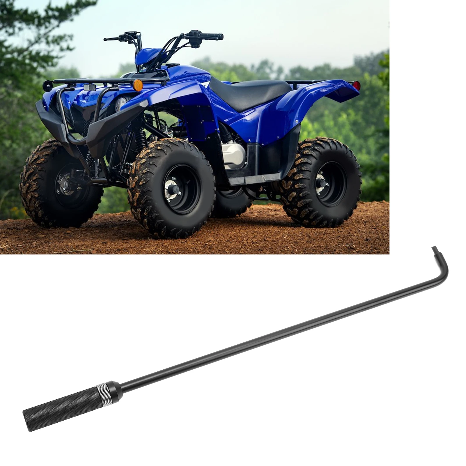 16.34 Inch Motorcycle Carburetor Screw Adjusting Wrench 110° Angled Head Metal Carb Adjuster Tool Universal For ATV UTV thumbnail 2