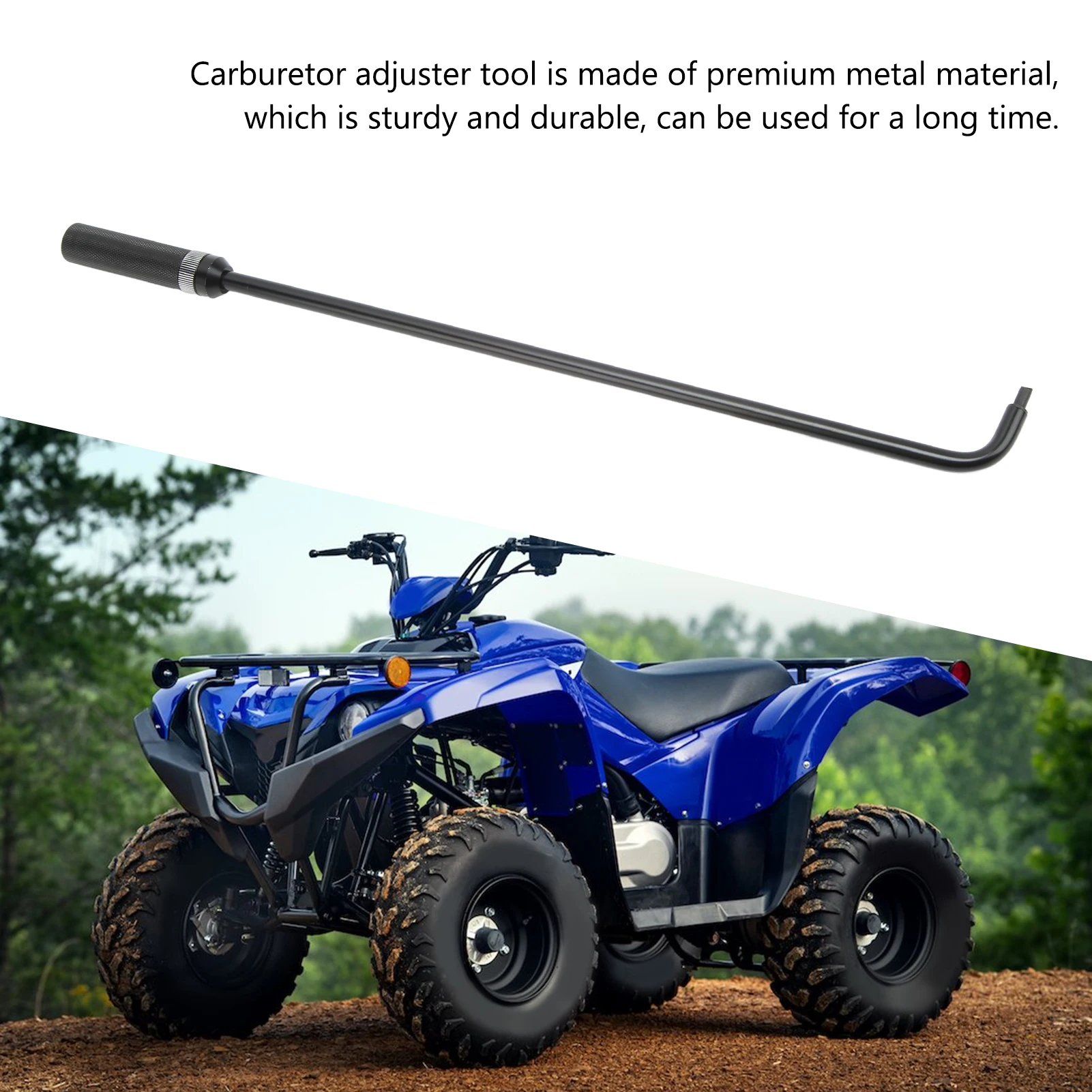 16.34 Inch Motorcycle Carburetor Screw Adjusting Wrench 110° Angled Head Metal Carb Adjuster Tool Universal For ATV UTV thumbnail 6