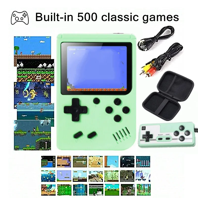 Built-in 500+ Classic Games Children's Handheld Game Players for Gameboy Output Emulator Charging Can Be Connected To The TV thumbnail 3
