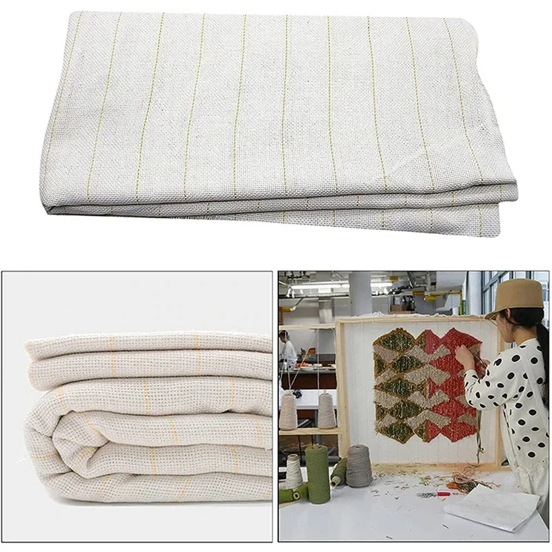 Monks Cloth for DIY Embroidery Needlework Fabric Sewing Punch Needle Accessory Handmade Festival Gifts thumbnail 3