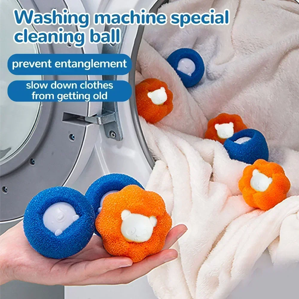 Laundry Balls Pet Hair Collector for Washing Machine Reusable Laundry Lint Catcher Removes Lint From Clothes Pet Cat Accessories thumbnail 4